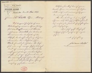 Brief an B. Schott's Söhne : 10.05.1895