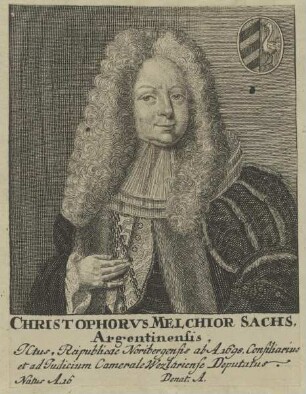 Bildnis des Christophorus Melchior Sachs