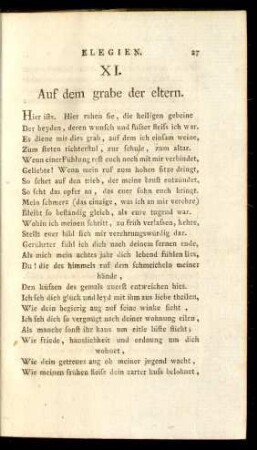 XI. Auf dem grabe der eltern