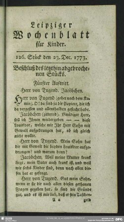 126. Stück den 23. Dec. 1773