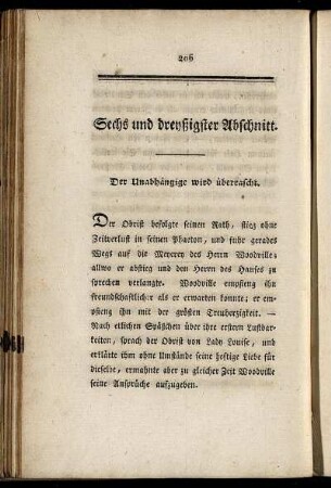 Sechs und dreyßigster Abschnitt.