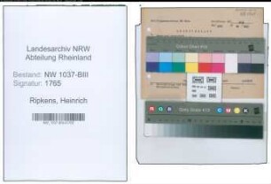 Entnazifizierung Heinrich Ripkens , geb. 28.12.1900 (Techn.Assistent)