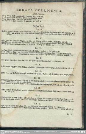 Errata Corrigenda