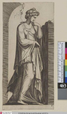 [Sibylle in einer zerstörten Nische; Sibyl]