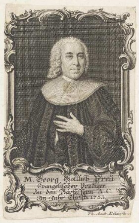 Bildnis des M. Georg Gottlieb Preu