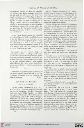 Reviews of recent publications
