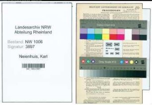Entnazifizierung Karl Neienhuis , geb. 26.02.1901 (Landwirt)