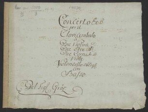 Konzerte; cemb, orch; B-Dur