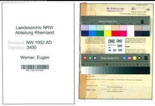 Entnazifizierung Eugen Werner, geb. 18.08.1897 (Angest.)