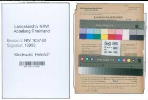 Entnazifizierung Heinrich Strickwold , geb. 30.11.1893 (Angestellter)