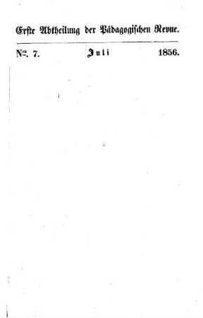Ueber mathematische Propädeutik