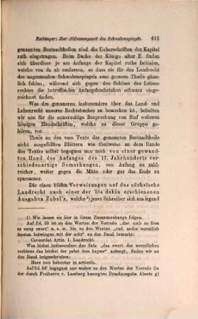Zur näheren Bestimmung der Zeit der Abfassung des sogenannten Schwabenspiegels