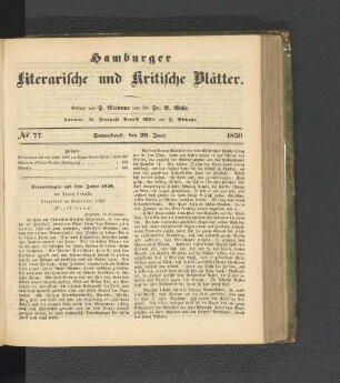 No. 77. 29. Juni 1850
