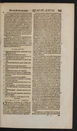 Cui Cedat Augmentum rei locatae Quaestio LXVIII.
