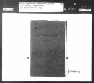 Etats- und Rechnungsergebnisse des Hofmarschallamts