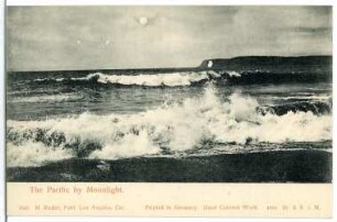 Kalifornien. The Pacific by Moonlight