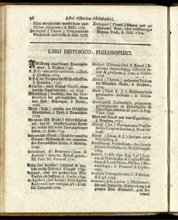 Libri Historico-Philosophici.