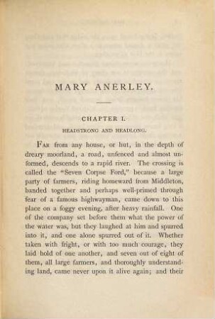 Mary Anerley : a Yorkshire tale, 1