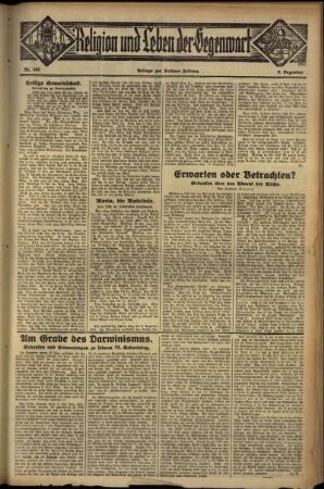 Dritte Ausgabe vom Sonntag, den 09. Dezember 1934.