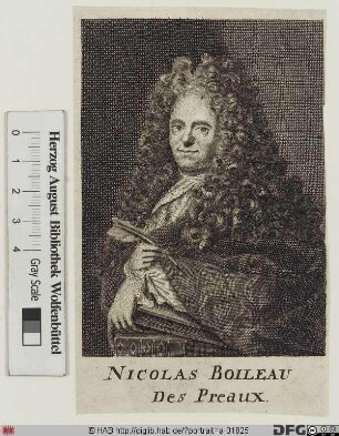 Bildnis Nicolas Boileau, gen. Despréaux