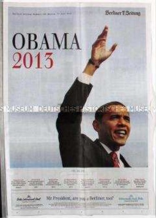 Beilage der "Berliner Zeitung" zum Besuch von US-Präsident Obama in Berlin