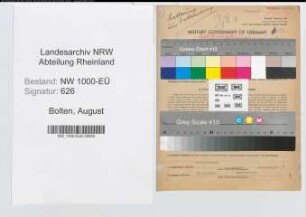 Entnazifizierung August Bolten, geb. 11.07.1887 (Verwaltungsangestellter)