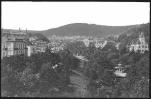Marienbad. Stadtgarten mit Villa "Luginsland"