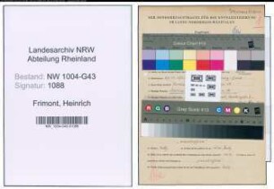 Entnazifizierung Heinrich Frimont , geb. 27.11.1920 ()