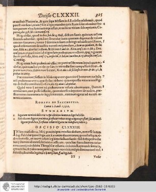 Decisio CLXXXIII