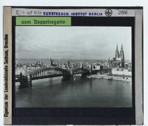 Köln, Dom,Köln, Hohenzollernbrücke : Lufbild von NO