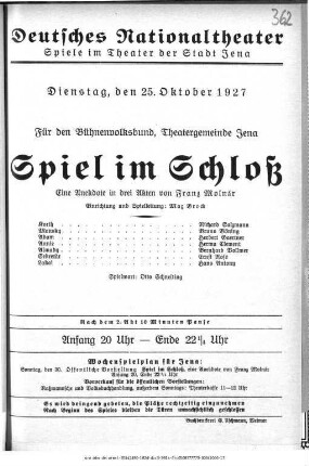 Spiel im Schloß