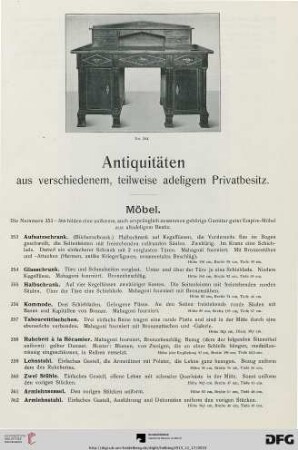 Antiquitäten aus verschiedenem, teilweise adeligem Privatbesitz (Nr. 353-592)
