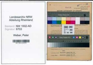 Entnazifizierung Peter Weber, geb. 22.02.1905 (Unterbrandmeister)