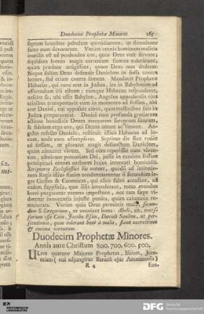 Duodecim Prophetae Minores.