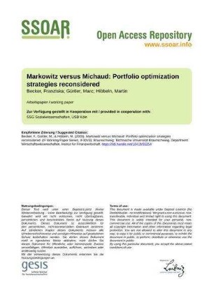Markowitz versus Michaud: Portfolio optimization strategies reconsidered