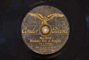 Bohème : Solo di Rodolfo; Teil II / [Puccini]