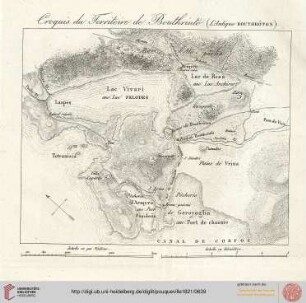 Croquis du Territoire de Bouthrinto(L'Antique Bouthrôton)