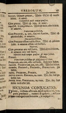 47-57, Secunda Conjugatio