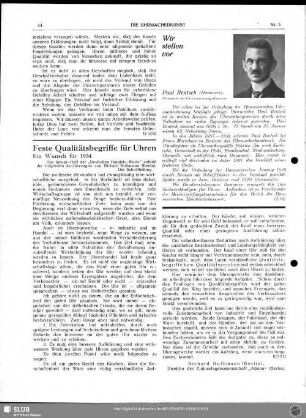 Wir stellen vor : Paul Rentsch
