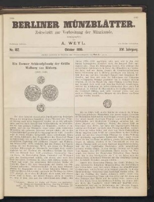 No. 182. Oktober 1895