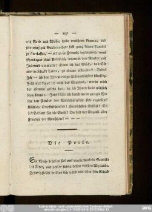 Die Perle.