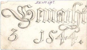Walther, Conradin; u. a. Deutschland; Italien; Sammlung Conradin Walther: Band IV, Nr. 246 - 301 (fol. 215 - 269) - Schrift (Ansicht)