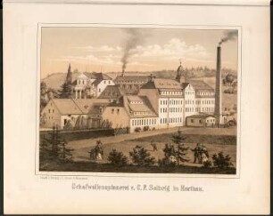 Schafwollenspinnerei v. C. F. Solbrig in Harthau