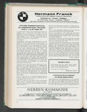 Liederabend im Gemeindesaal der Broder-Hinrick-Kirche