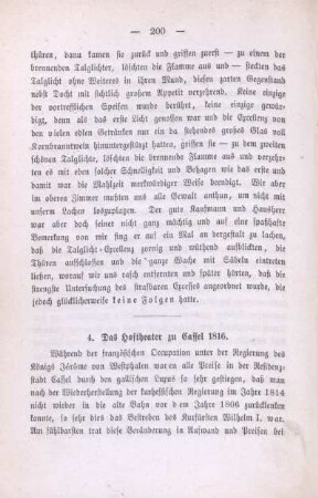 4. Das Hoftheater zu Cassel 1816