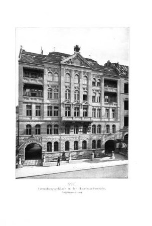 XVIII. Verwaltungsgebäude in der Hohenstaufenstrasse. Aufgenommen 1904