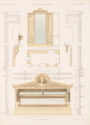 Villa Eichborn, Breslau: Details Toilettenzimmer (aus: Architektonisches Skizzenbuch, H. 42, 1859)