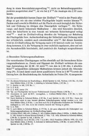 c) Besondere Sicherungsmaßnahmen
