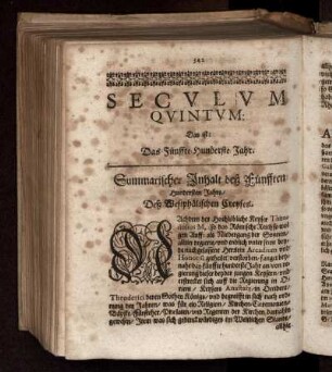 Seculum Quintum: Das ist: Das Fünffte HundersteJahr