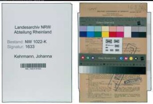 Entnazifizierung Johanna Kehrmann , geb. 26.07.1900 (Polizeiangestellte)